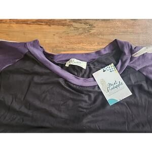NWT Blumin Apparel Colorblock Dohlman Sleeve Womens Size 3 X Top